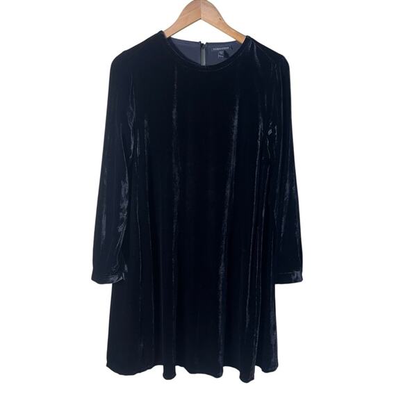 Eileen Fisher Velvet Crew Neck Dress Black Size XXS - Picture 4 of 12